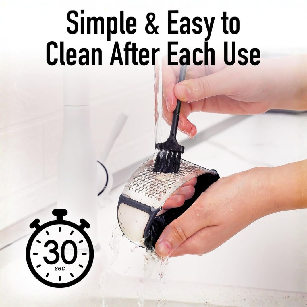 Stainless Steel Garlic Crusher (Pack of 3)