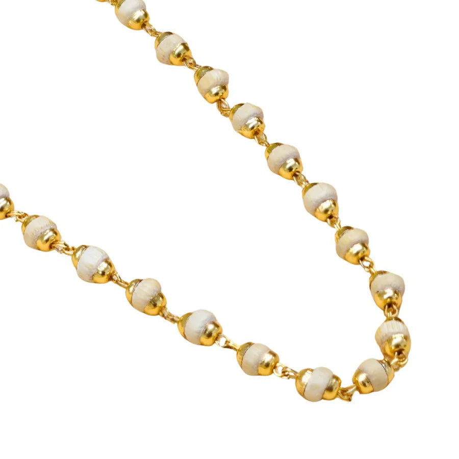 Premium Gold-Plated Tulsi Ji Kanthi Mala | Blessed in Vrindavan Dham