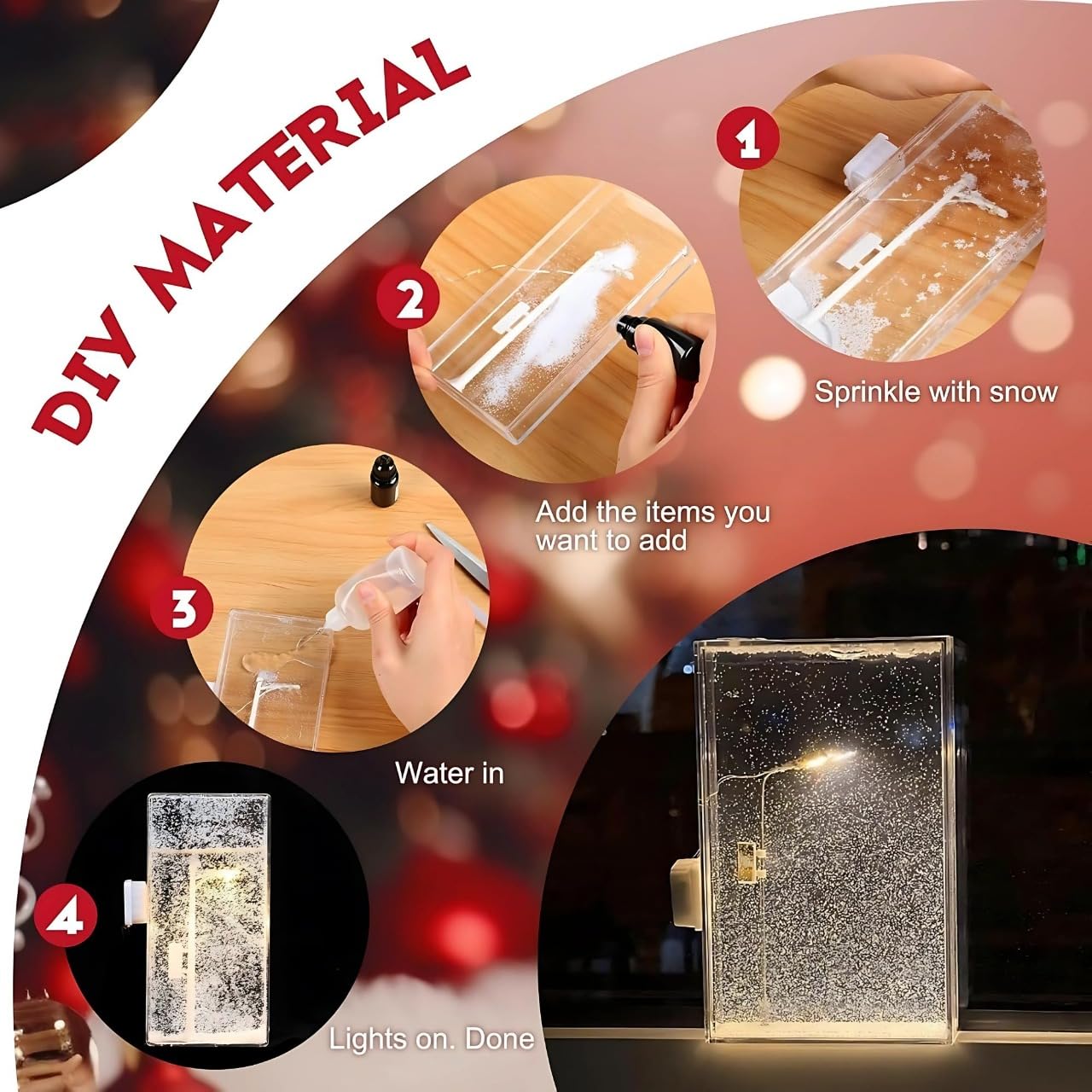 DIY Snowy Street LED Lamp