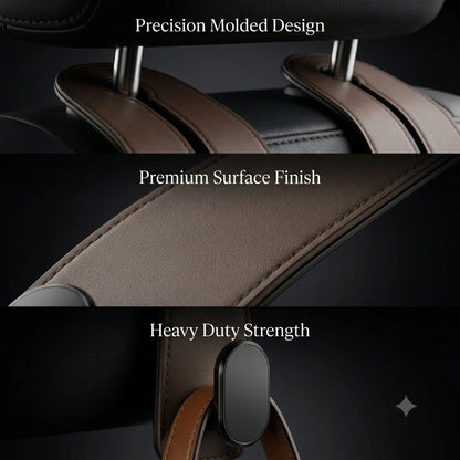 Premium Leather Car Seat Hook Organizer – Elite Edition