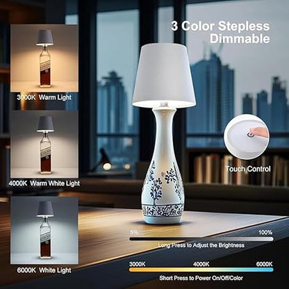 ZenLume® - Wireless Bottle Lamp (Black)