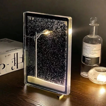 DIY Snowy Street LED Lamp