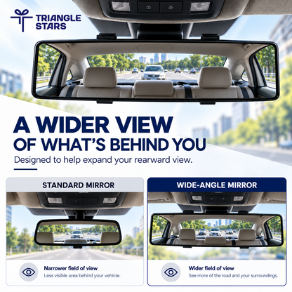 BlindSpot360™ Wide-Angle Panoramic Rearview Mirror