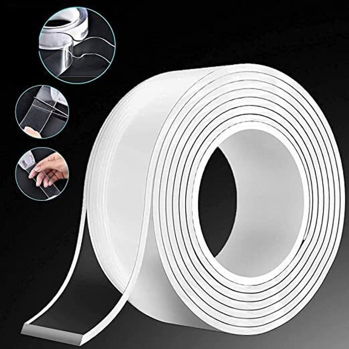 Magic Nano Tape Double Sided Grip Reusable Home Tape Traceless Glue