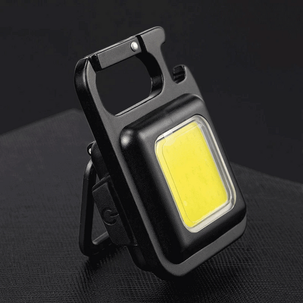 Mini LED USB Rechargeable COB Flashlight – Triangle Stars